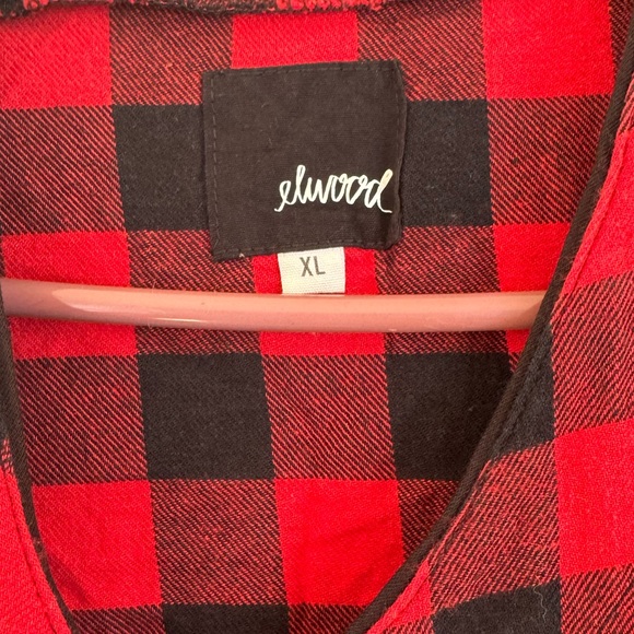 Men Elwood t shirt red & black XL - Picture 2 of 4